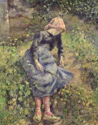 Mädchen mit einem Stock, 1881